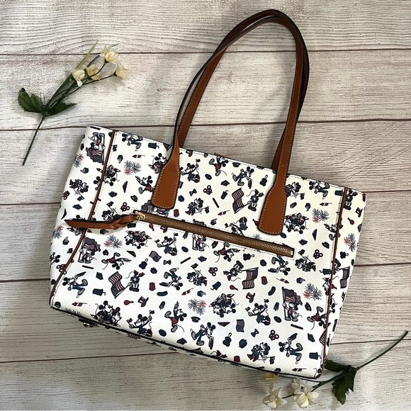 Dooney & Bourke Disney Mickey & Minnie Americana 20 Tote Bag - Picture 7 of 16